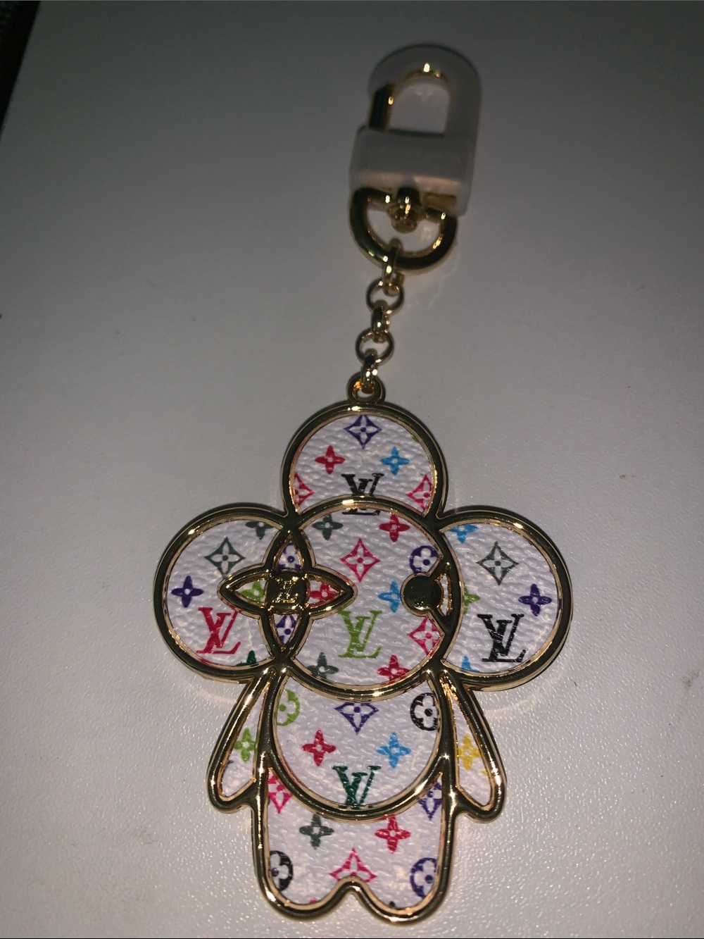Monogram multicolor Vivienne purse/bag charm keychain